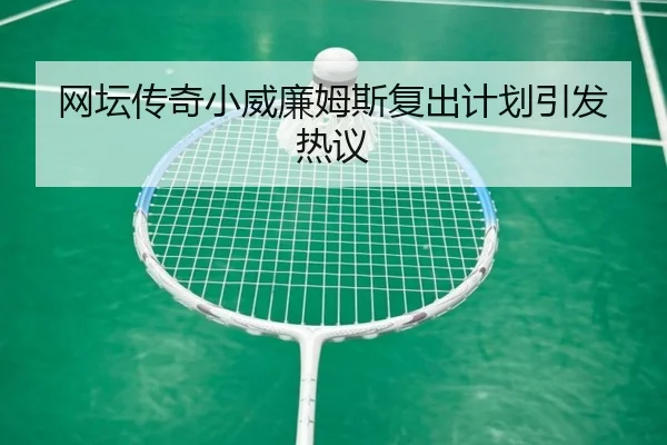网坛传奇小威廉姆斯复出计划引发热议